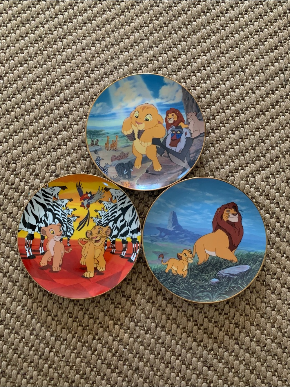 Vintage Disney The Lion King Limited Edition Decorative Plates 🦁